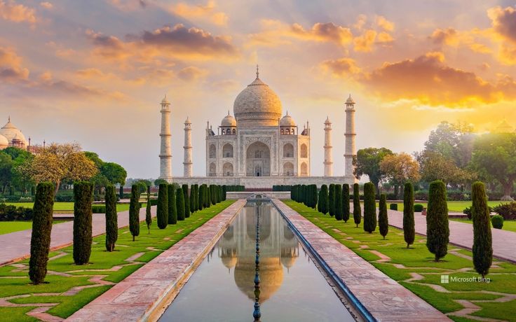 taj mahal, agra, uttar pradesh, india