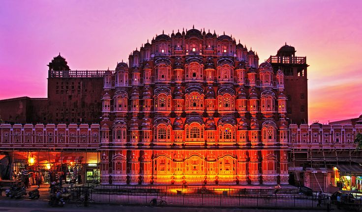hawa mahal, pink city, jaipur, rajasthan, india